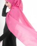 Honeysuckle Fuschia Bomull Voile Hijab 5TA84d