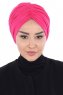 Jill - Fuchsia Bomuld Turban - Ayse Turban