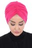 Jill - Fuchsia Bomuld Turban - Ayse Turban