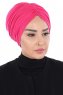Jill - Fuchsia Bomuld Turban - Ayse Turban