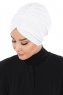 Jill - Hvid Bomuld Turban - Ayse Turban