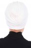Jill - Hvid Bomuld Turban - Ayse Turban