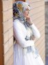 Dounia - Sennepsgul Mønstrede Hijab