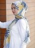 Dounia - Sennepsgul Mønstrede Hijab
