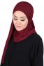 Kaisa - Bordeaux Praktisk Bumuld Hijab