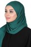 Kaisa - Mørkegrøn Praktisk Bumuld Hijab