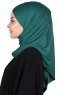Kaisa - Mørkegrøn Praktisk Bumuld Hijab