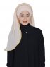 Louise - Beige Praktisk Hijab - Ayse Turban