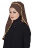 Louise - Brun Praktisk Hijab - Ayse Turban