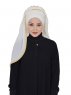 Louise - Creme Praktisk Hijab - Ayse Turban