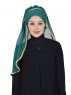 Louise - Mørkegrøn Praktisk Hijab - Ayse Turban