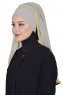 Louise - Taupe Praktisk Hijab - Ayse Turban