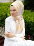 Luthfa - Gul Mønstrede Hijab - Sal Evi