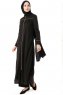 Lylah - Sort Abaya - Miss Cazibe