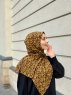 Majda - Sennepsgul Mønstred Crepe Hijab - Mirach