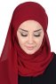 Malin - Bordeaux Praktisk Chiffon Hijab