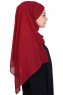 Malin - Bordeaux Praktisk Chiffon Hijab
