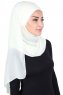 Malin - Creme Praktisk Chiffon Hijab