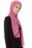 Mehtap - Mørkrosa Praktisk One Piece Chiffon Hijab