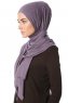 Melek - Mørke Lilla Premium Jersey Hijab - Ecardin