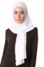 Melek - Hvid Premium Jersey Hijab - Ecardin