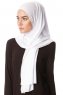 Melek - Hvid Premium Jersey Hijab - Ecardin