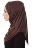 Mia - Brun One-Piece Al Amira Hijab - Ecardin