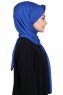 Mikaela - Sort & Blå Praktisk Bumuld Hijab