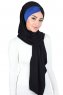 Mikaela - Sort & Blå Praktisk Bumuld Hijab