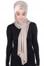 Mikaela - Taupe & Gammelrosa Praktisk Bumuld Hijab