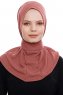 Narin - Clay Praktisk One Piece Crepe Hijab
