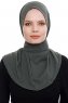 Narin - Khaki Praktisk One Piece Crepe Hijab