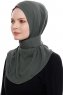 Narin - Khaki Praktisk One Piece Crepe Hijab