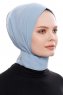 Narin - Lyseblå Praktisk One Piece Crepe Hijab