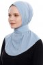 Narin - Lyseblå Praktisk One Piece Crepe Hijab