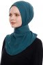 Narin - Mørkegrøn Praktisk One Piece Crepe Hijab