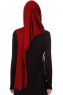 Naz - Bordeaux & Creme Praktisk One Piece Hijab - Ecardin
