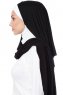 Naz - Sort & Hvid Praktisk One Piece Hijab - Ecardin
