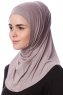 Nehir - Stengrå 2-Piece Al Amira Hijab