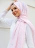 Nesrin - Pink Mønstrede Hijab - Sal Evi