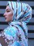 Niusha - Taupe Mønstred Voile Hijab