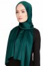 Nuray Glansig Mörkgrön Hijab 8A08b