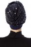 Nurten - Marine Blå Turban