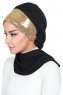 Olga - Sort & Gold Praktisk Hijab