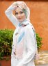 Pariza - Pink Blad Mønstrede Hijab