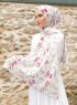 Pariza - Gul Mønstrede Hijab