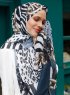 Pariza - Marine Blå Mønstrede Hijab