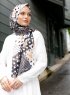 Pariza - Sort Mønstrede Hijab