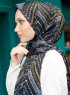 Pariza - Sort Cirkel Mønstrede Hijab
