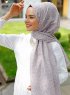 Pareesa - Taupe Mønstrede Hijab - Sal Evi